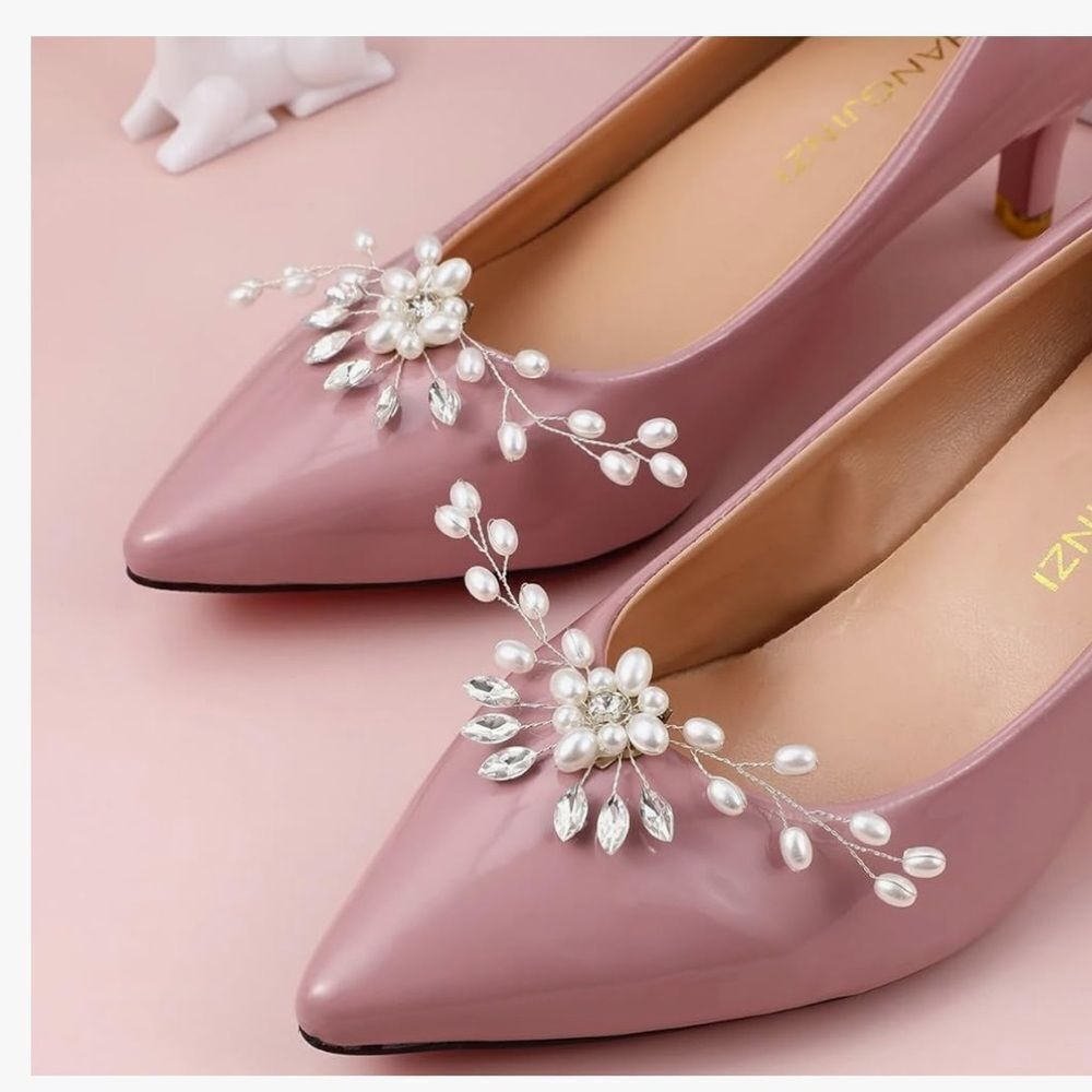 Wedding Bridal Shoe Clips - Picture 5 of 10